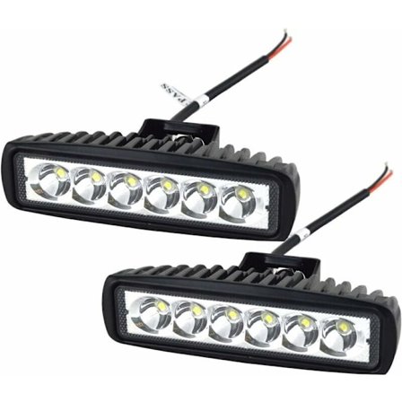 LED arbeidslys LED-bar 12V 18W 15cm LED-bilspotlys Vanntett IP67 Spot Tåkelys LED-arbeidslys for 4x4 motorsykkel bil lastebil traktor SUV båt