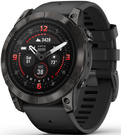 Garmin EPIX PRO (G2) 51mm Sapphire Carbon Grey DLC Titanium with Black Band