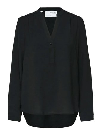 Slfmivia Ls Top B Noos Black Selected