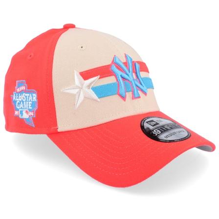 New Era - MLB Oransje flexfit Caps - New York Yankees MLB 24 All Star Game 39THIRTY Beige/Orange Flexfit @ Hatstore