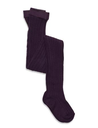Cotton Rib Tights Socks & Tights Tights Lila Mp Denmark