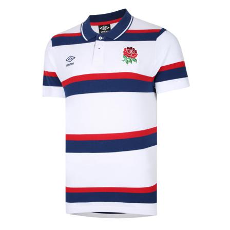 England Rugby Herr Klassisk Umbro Pique Pikétröja Xl Vit/navy