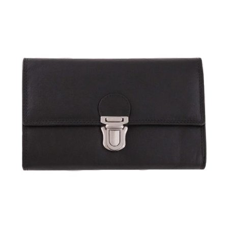 Taxi lommebok i kalveskinn Svart - One Size