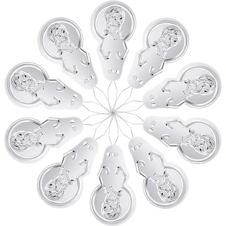 (100 stycken) Nålträdare Symaskin Aluminium Hand Nålträdare Nålträdare för Hand S