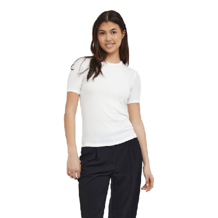 Soft Rebels Srfenja Ss Top - Morel T-shirts & toppar Dam Vit XL