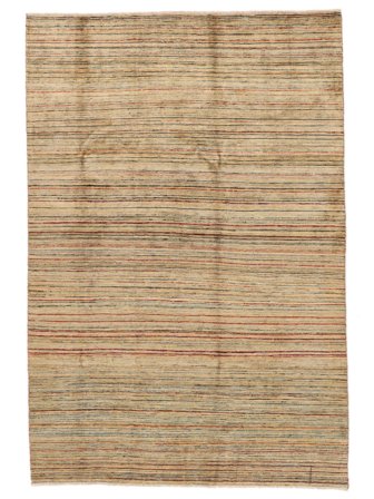 Handgeknüpft Modern Afghan Fine 195X287 Wollteppich Orange/Braun