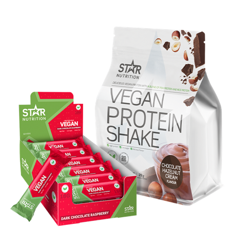 Vegan Protein Shake + Vegan Protein Bar