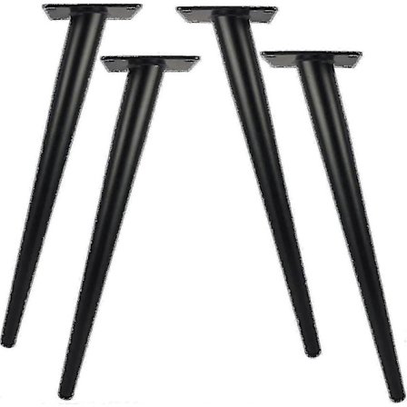 4-pack 30 cm metallben för moderna möbler, lämpliga för byråer, skåp, skrivbord, stolar, ottomaner, 800 kg lastkapacitet