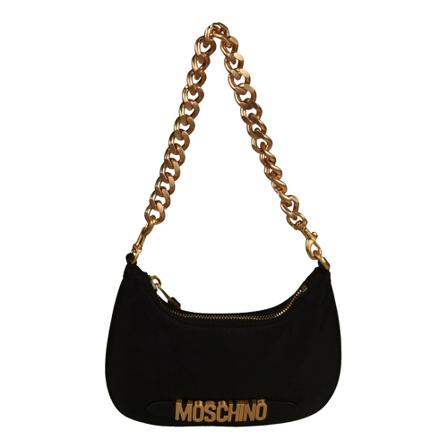 Moschino Shoulder Tas , Zwart , Dames , Maat: ONE Size