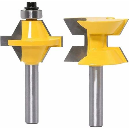2 kpl set 8 mm varsi 120 asteen puujyrsin Gro