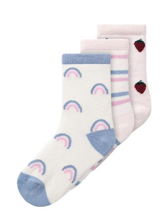 Nmfkarly 3P Sock Sockor Strumpor Pink Name It