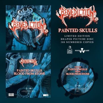 Painted skulls - shaped picture vinyl Benediction