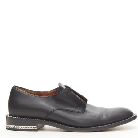 Givenchy Pre-owned, Pre-owned Leather flats Zwart, Dames, Maat:M,elastisch