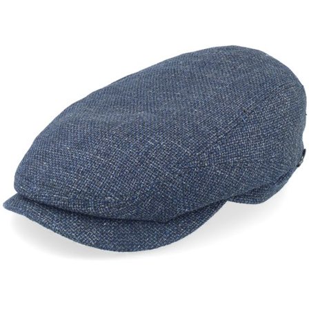 Stetson - Blå flatcap Keps - Driver Virgin Wool/Linen Blue Flat Cap @ Hatstore