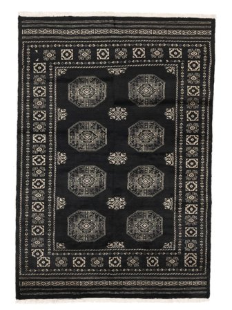 Pakistan Bokhara 3Ply Rug 140X202 Black/Brown Wool, Pakistan