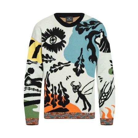 PS By Paul Smith, Knitwear Wit, Heren, Maat:XL
