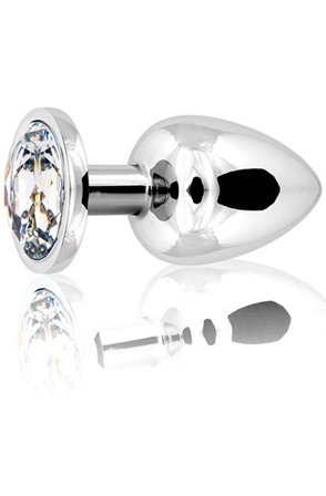 Metal Butt Plug Silver Large - Woome.pl