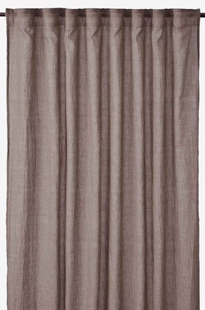 Svanefors - Gardin Sandy 2P - Brun - Gardinfag med rynkebånd - 135X280 - Fra Homeroom
