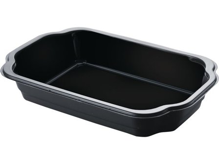 DUNI Duniform matbricka för engångsbruk, polypropen, svart, 1,1 l 246/fp - Lyreco - Kök och servering - Engångsartiklar - Take Away