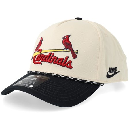 Nike MLB - MLB Beige adjustable Caps - "St. Louis Cardinals Rise Natural/Black A-frame Adjustable " @ Hatstore
