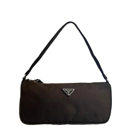 Prada Vintage Pre-owned Nylon prada-Tass , Bruin , Dames , Maat: ONE Size Vintage Tassen