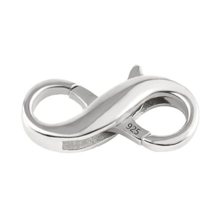 Halsbandslås 925 silver smyckeslås hummerlås hummerlås lämpligt för halsband armband DIY smyckestillverkning, SD