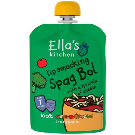 Ella's Kitchen Babymos spaghetti bolognese (7 mdr) Ø 130 g, Helse & Madvarer, Babymad, Babymos