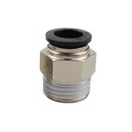 8 stk Luft Hurtigkobling Pneumatiske Tilbehør Koblinger Hurtigkoblinger Dia. 6mm for Bilindustrien Svart, PT3/8