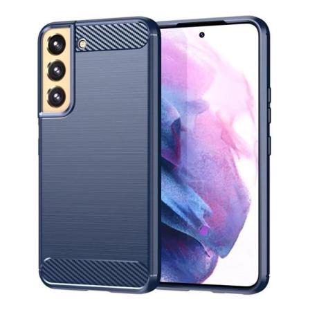 Galaxy A54 5G Mobilskal Carbon Silicone Fleksibel - Blå
