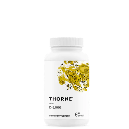 Thorne Research Inc. D-5000 D3-vitamiini 60 kapselia