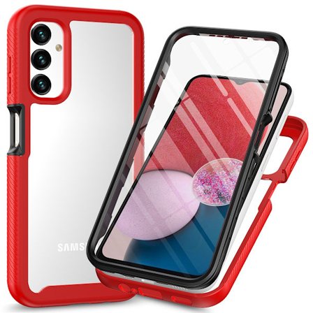 Samsung Galaxy A14 4G/A14 5G Telefon Cover, TPU+PC Cover, Lys Rød
