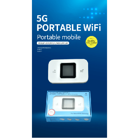 Trådløs 5G Kort Bærbar Wifi Router (Hvid)
