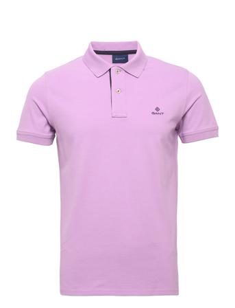 Contrast Collar Pique Ss Rugger Polos Short-sleeved Lilla GANT