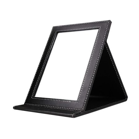 Bärbar Fällbar Smink Spegel med Stativ, Stor