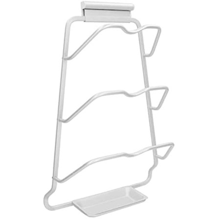 Grydelåg Organizer Stativ Til Skabsdør, Vægdør, Vægmonteret Gryde- Og Panderåg Holder