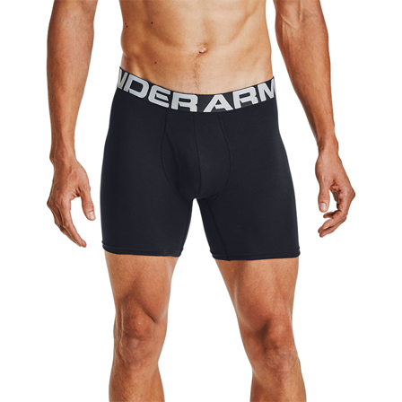 Under Armour UA Charged Cotton 6inch 3-pack, Black