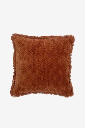 Bloomingville - Pute Mahado - Orange - Pynteputer & putetrekk - 45X45 - Fra Homeroom