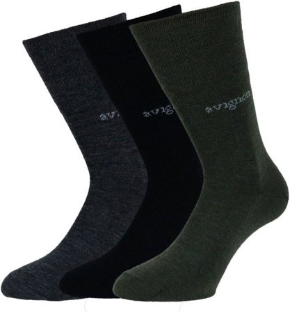 Avignon Liner Ull 3-pack Svart/Grå/Grön Gördel