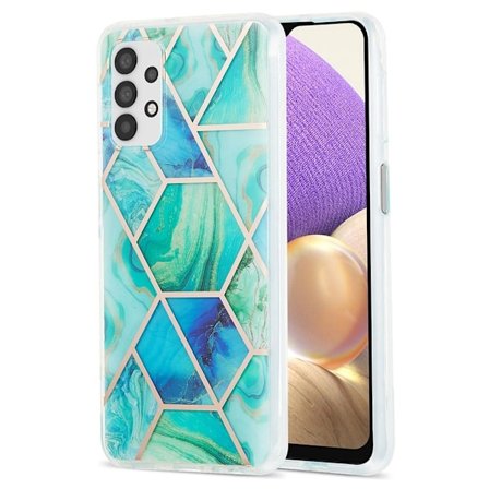 Marble design Samsung Galaxy A23 cover - Grøn