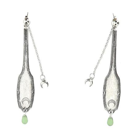 Marine Serre, Earrings Grijs, Dames, Maat:ONE Size