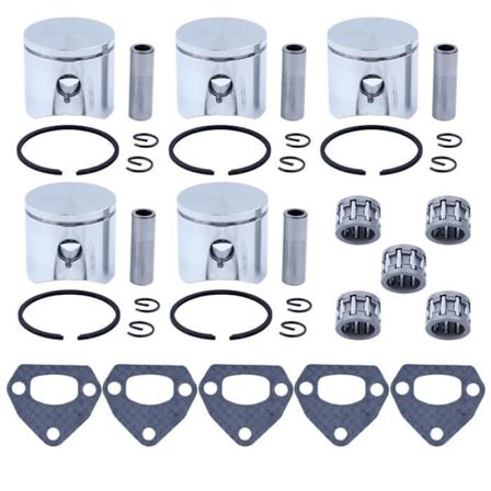 5 x (38 mm) neularengaslaakeri, äänenvaimentimen tiivistesarja, yhteensopiva Husqvarnan kanssa 41 36 136 136LE 137 137E 141 142 JONSERED