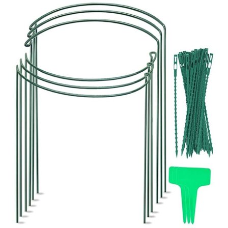 Have Støtte, 6 Pak Halvrunde Metal Have Plante Støtter, Have Plante Støtte Ring, Have Plante Støtte