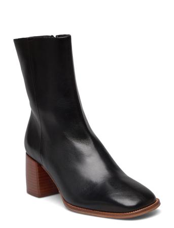 Booties Shoes Boots Ankle Boots Ankle Boot - Heel Svart Billi Bi*Betinget Tilbud