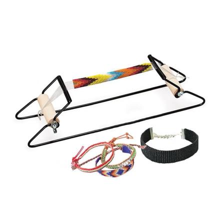 Pärlvävstol för Smycken, Kul Pärlvävset, Pärlvävset för Vuxna, Pärlverktyg, DIY-Assorterat Assorted Color 29.5X9X6.8CM