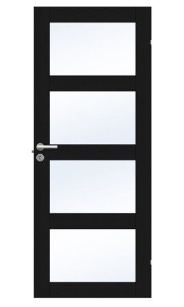 Swedoor Unique GW 04L Innerdörr svart ek 925x2040 mm, Dörrar