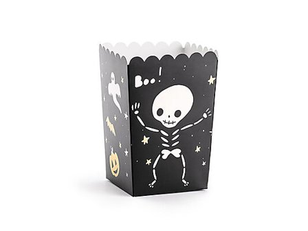 PARTYDECO Boks popkorn Halloween Boo 6stk