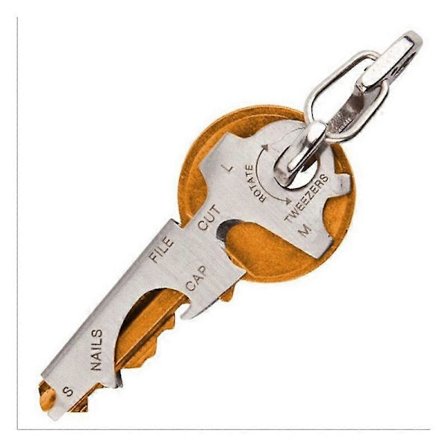 Multifunktionella Nyckelringar Verktyg i Rostfritt Stål