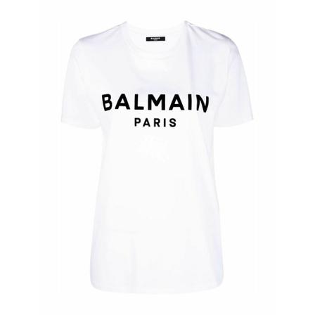 Balmain, T-Shirts Wit, Dames, Maat:M