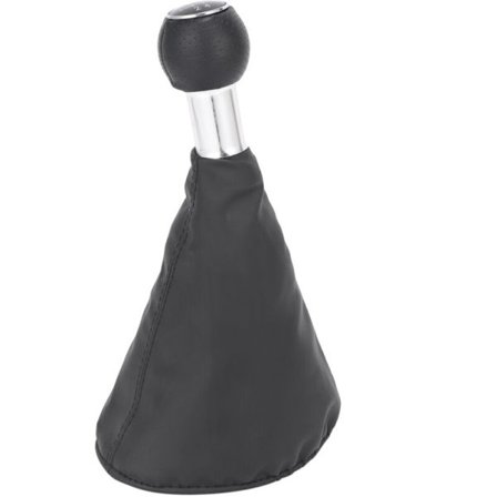 Svart 5-växlad manuell växelspaksknopp damask för Golf MK4 Seat