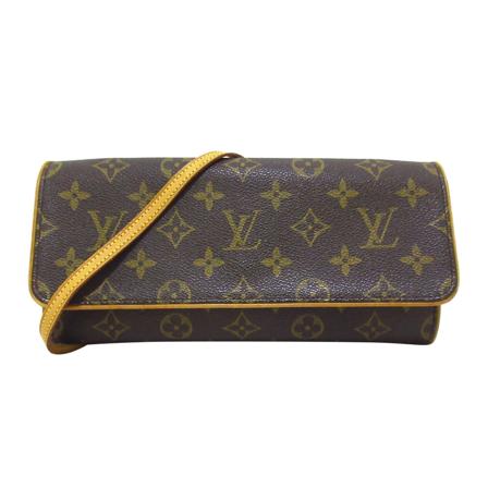 Louis Vuitton Vintage Monogram Pochette Twin GM Canvas Monogram Canvas France , Bruin , Dames , Maat: ONE Size Vintage Tassen